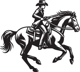 Horse riding, A man ride horse cute beautiful horse black vector