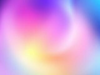 Obraz premium Vibrant Abstract Background with Smooth Gradients of Soft Pink, Purple, Blue, and Yellow Hues Creating a Dreamlike and Ethereal Atmosphere for Creative Projects