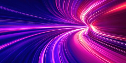 Obraz premium Purple and pink wave with a white line
