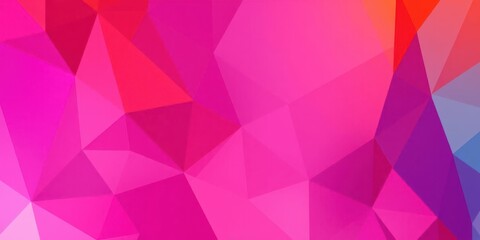 Obraz premium Vibrant Geometric Abstract Background with Shades of Pink and Red, Creating a Modern and Dynamic Visual Experience for Digital and Print Media Applications