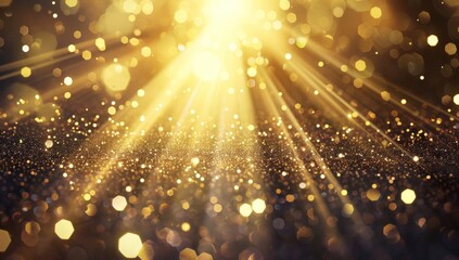 Fototapeta premium Golden Light and Sparkle