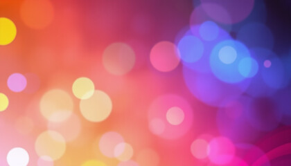 Fototapeta premium Abstract Color Spectrum of curves, lines and angles, diagonal stripes and concentric circles with bokeh effect
