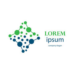molecule atom logo design