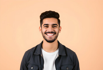 Fototapeta premium Studio shot of a young man looking sideways 
