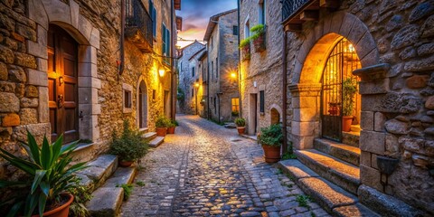 Long Exposure Photography: Medieval Alleyway, Pacentro, Abruzzo, Italy