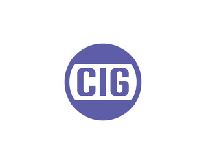 CIG Logo design vector template. CIG