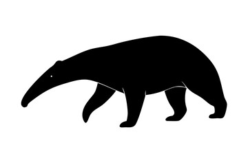 Anteater silhouette of Ant
