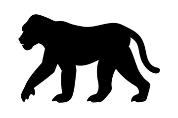 Ape silhouette icon