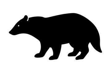 Antelope silhouette of Badger