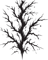 Cracks shape element silhouette vector illustration isolated on a white background