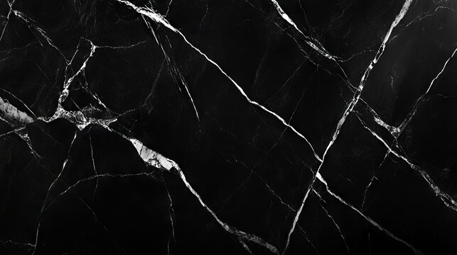 Luxurious natural black marble texture wallpaper, high-resolution stone ceramic tile for interior wall art, elegant design backdrop for home and commercial interiors