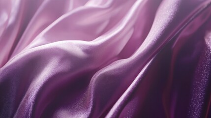 Obraz premium Luxurious Silk Fabric with Smooth Textures in Soft Purple Colors