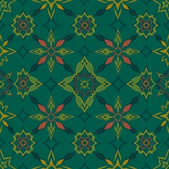 Fototapeta premium Seamless Emerald Tile Pattern 
