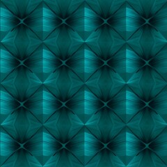 Fototapeta premium Teal Geometric Pattern: Abstract Seamless Texture 
