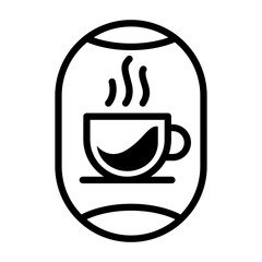 Illustration of coffee shop logo
