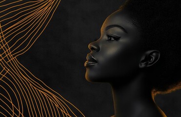 happy black history month wishing card and social media post background