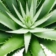 Aloe vera leaves and bunch in a  scene includes