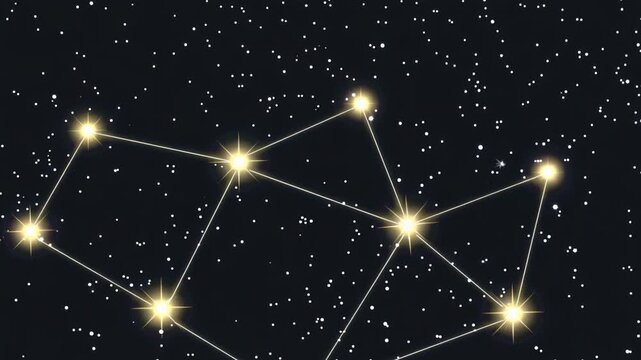 Explore the mysteries of the night sky and uncover the beauty of constellations in a serene celestial journey