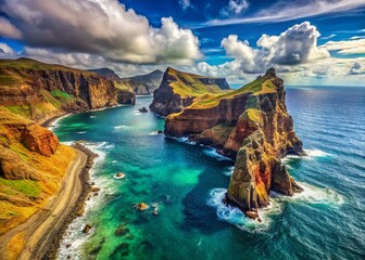 Madeira Island, Saint Laurent Peninsula: Panoramic Coastal Cliffs & Ocean Views