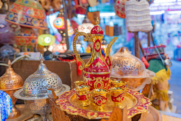 Arabian Souvenirrs At The Market In Oman
