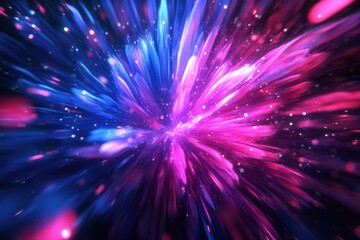 Naklejka premium Bold Magenta and Blue Fireworks for Vibrant Celebrations and Events