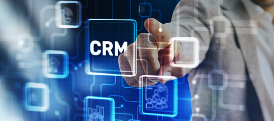 CRM Customer Relationship Management Business Concept. Customer focus