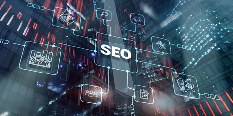 SEO Search Engine Optimization Marketing Ranking Business Technology Concept