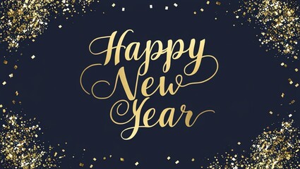 Happy New Year Festival Stylish Background
