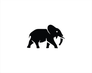 silhouette of an elephant