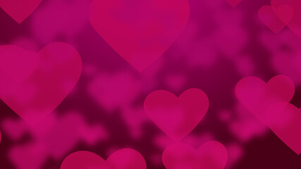 beautiful pink 3d in depth background floating hearts background seasonal valentine holiday