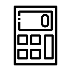 calculator Line Icon