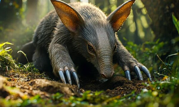 Aardvark Close-Up: Majestic Creature of the Forest
