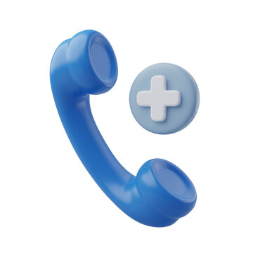 Medical call phone, Emergency call to hospital.