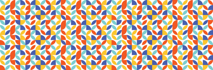 Geometric style background. Abstract seamless pattern. Banner. Vector illustration