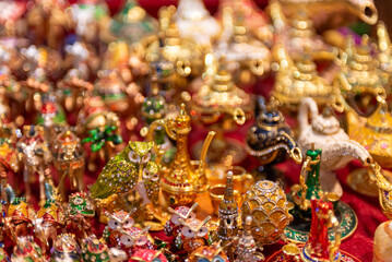 Arabian Souvenirrs At The Market In Oman