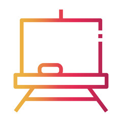 blackboard Line Gradient Icon