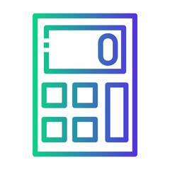 calculator Line Gradient Icon
