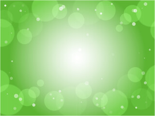 鮮やかなライトグリーンの水玉アブストラクト背景