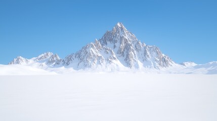 Obraz premium Breathtaking fitz roy mountain in patagonia stunning blue lake view nature photography serene environment panoramic perspective