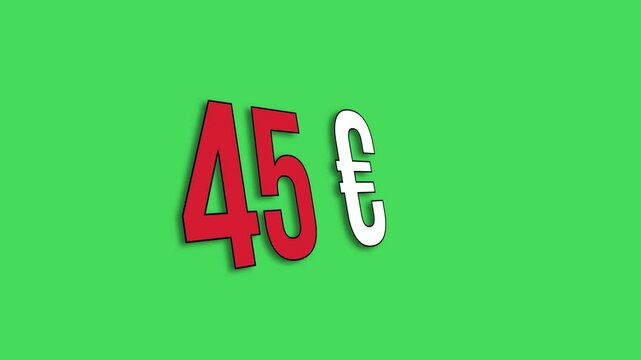 Euros price 45 euros tarifa de precio