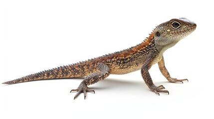 Naklejka premium A vibrant Spiny Tailed Iguana lizard displays its colorful scales