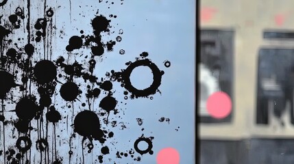 Obraz premium futuristic holographic window poster: mesmerizing close-up of intricate abstract design in soft blues and purples, perfect for enhancing contemporary spaces and sport interiors