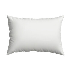 Close up of a white pillow mockup on transparent background PNG Generative AI