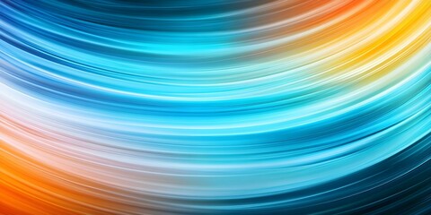 Fototapeta premium A vibrant abstract swirl of blue, orange, and white colors, creating a sense of movement and fluidity. Concept Vibrant Abstract Art, Swirl of Colors, Movement and Fluidity, Blue Orange White Balance