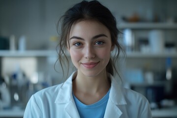 Fototapeta premium Woman in Lab Coat