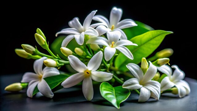 Mogra Flower, Jasmine, White Flower Texture, Indian Jasmine, Chameli, Closeup