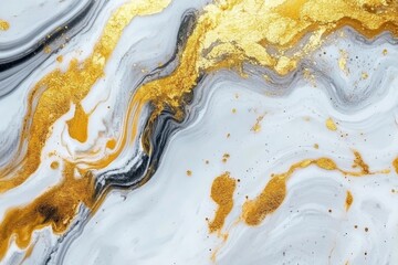 Abstract Gold and Gray Marble Texture: A Luxurious Swirl of Elegance