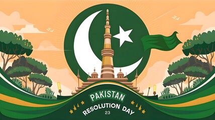 A Banner Pakistan Resolution Day 23rd March