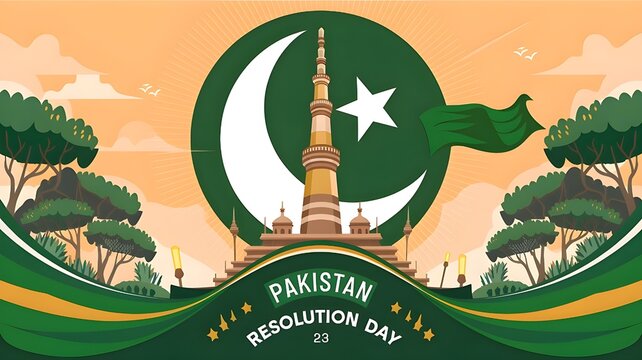 A Banner Pakistan Resolution Day 23rd March