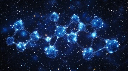 Cosmic Molecule: A Celestial Molecular Structure in the Vastness of Space